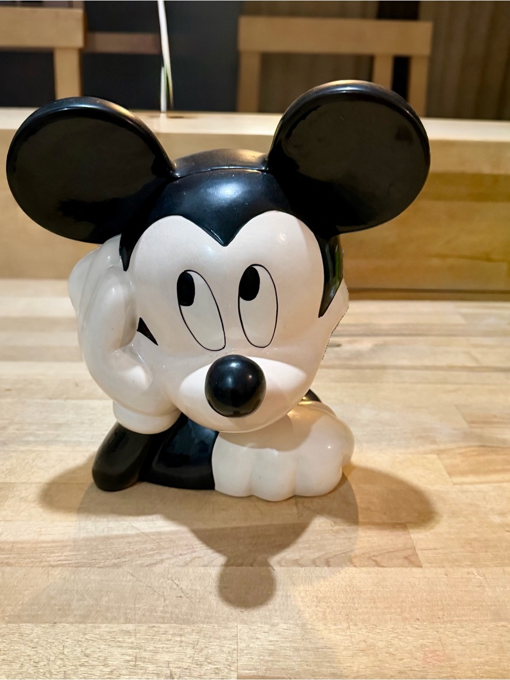 Disney Mickey Mouse Vintage 1990s Ceramic Cookie Jar